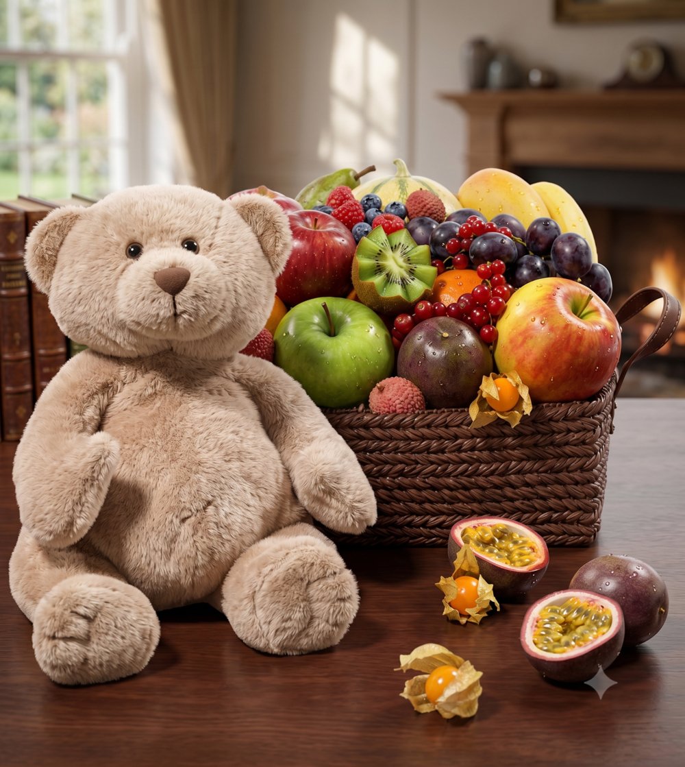 Fruit Basket with Teddy