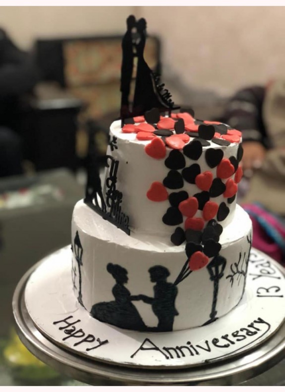 Layered Anniversary Cake