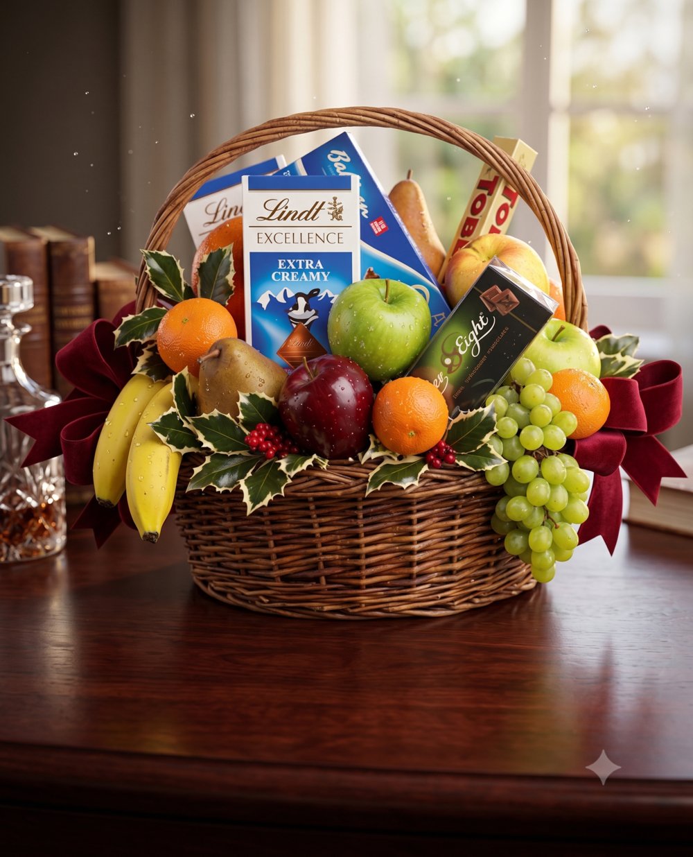 Adorable Fruit & Chocolate Basket