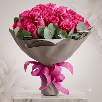 Premium Pink Rose Bouquet