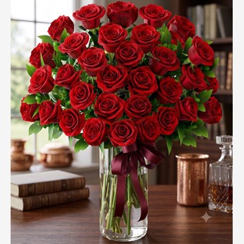 50 Red Roses Arrangement