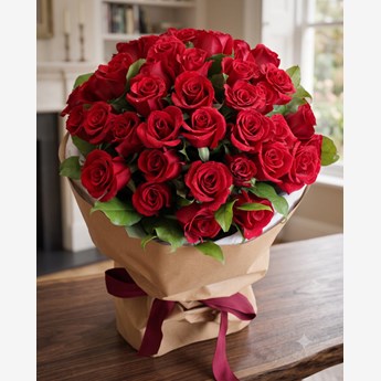 36 Red Roses Hand Bouquet