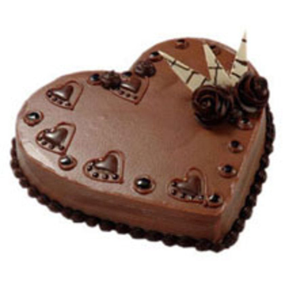 2 Kg Heart shaped Chocolate Cake