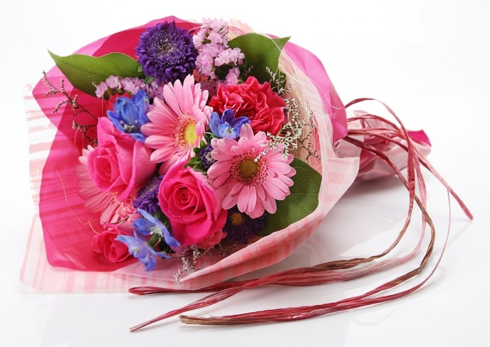Roses, Carnations and Gerberas