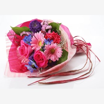 Roses, Carnations and Gerberas
