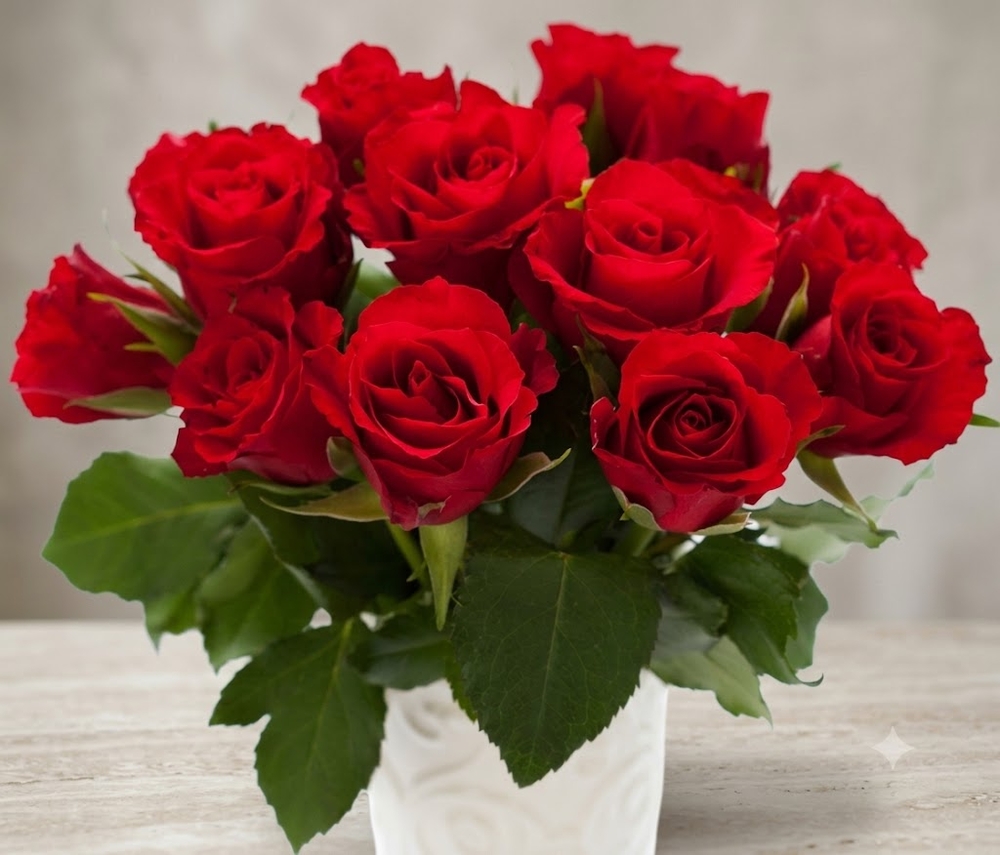 Fresh Red Roses Bouquet