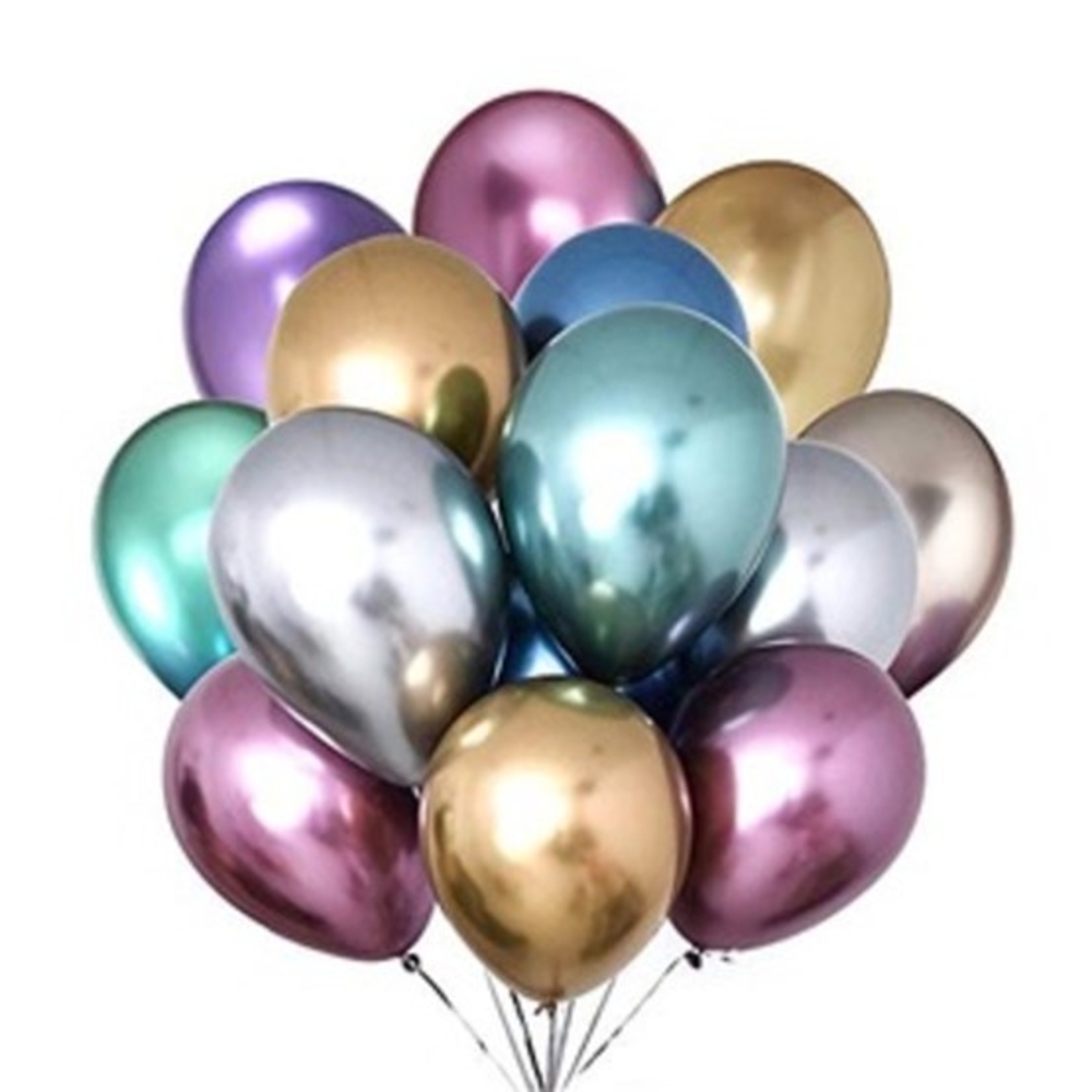 Multi colored Metallic Balloons