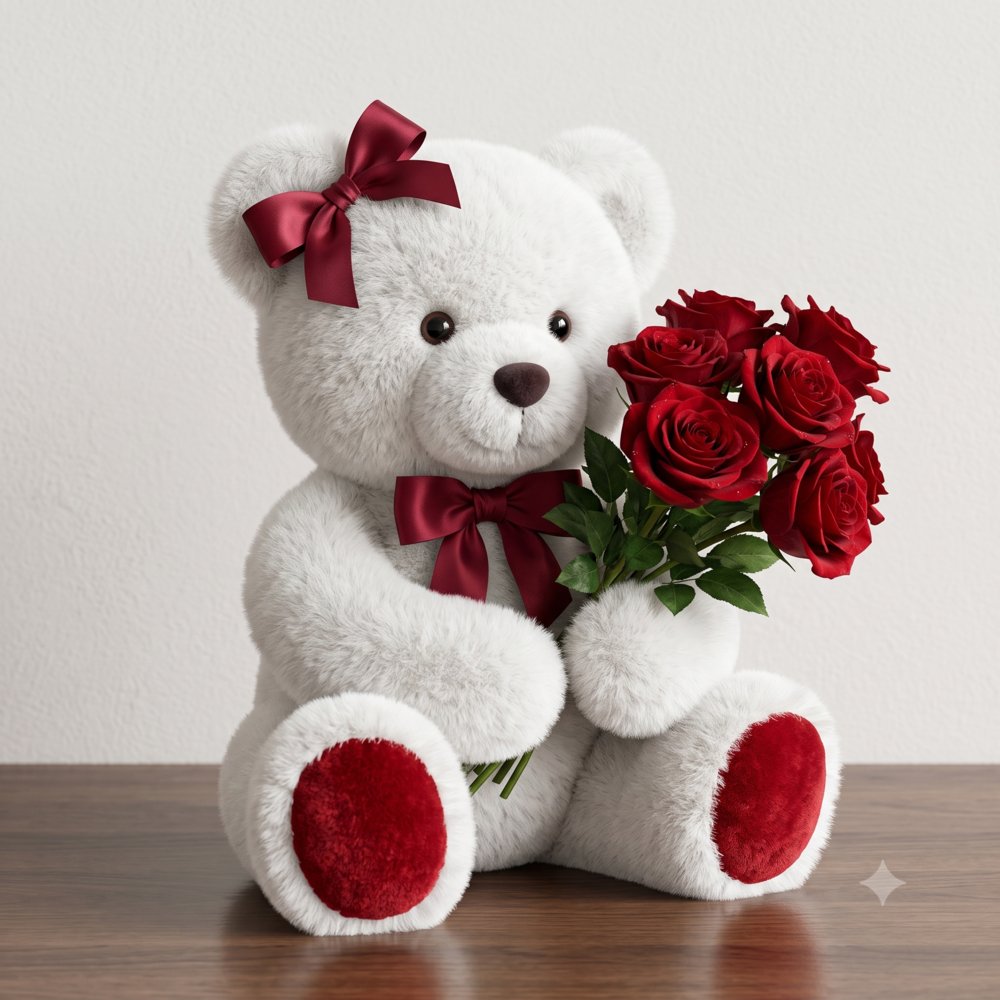 Teddy With Roses