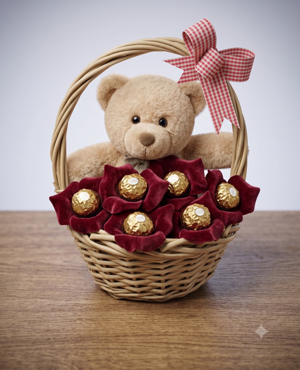 Chocolates Teddy Basket