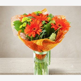 Orange Gerbera Flower Bouquet