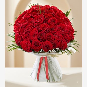 Red Rose Round Bouquet