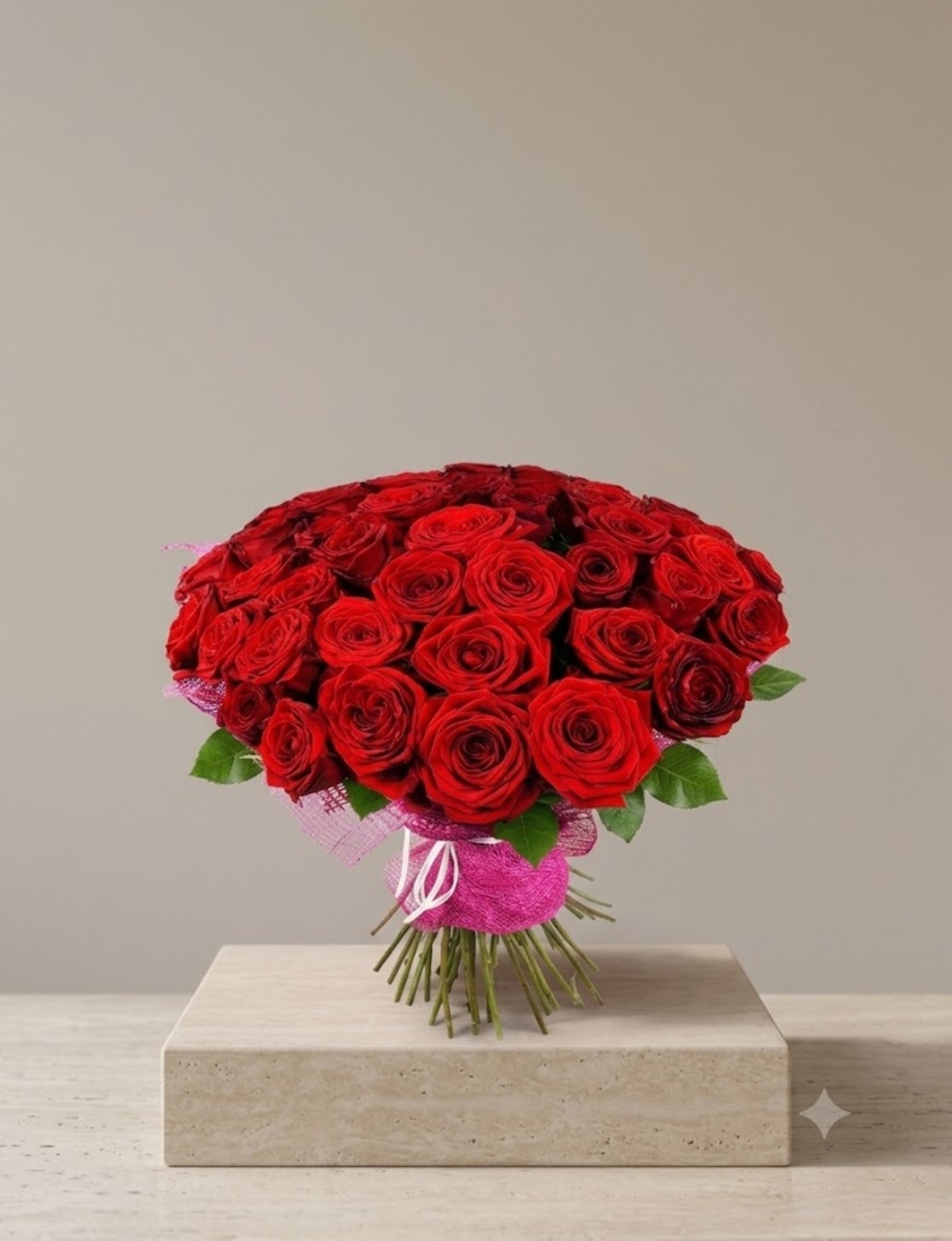 48 Fresh Picked Red Roses