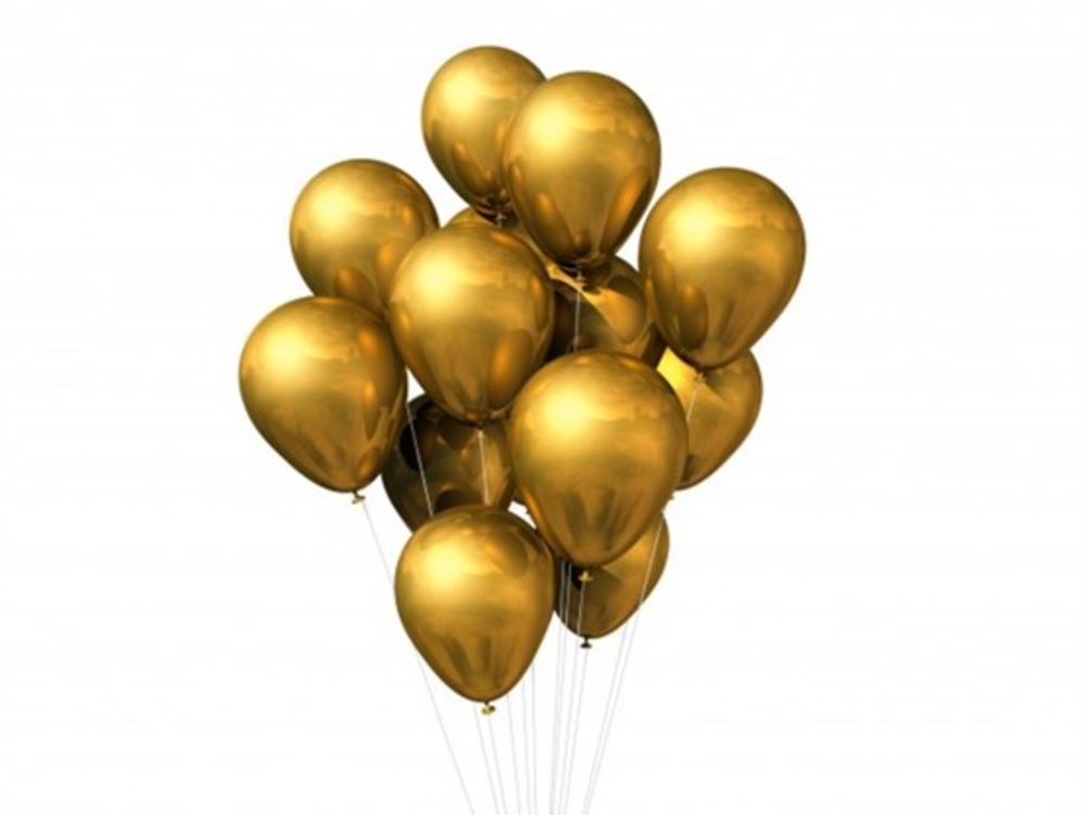 Golden Yellow Metallic Balloons