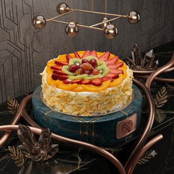 Fresh Fruit Vanilla Cake