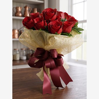 12 Red Rose Bouquet