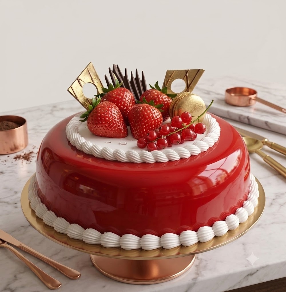 Strawberry Round Cake