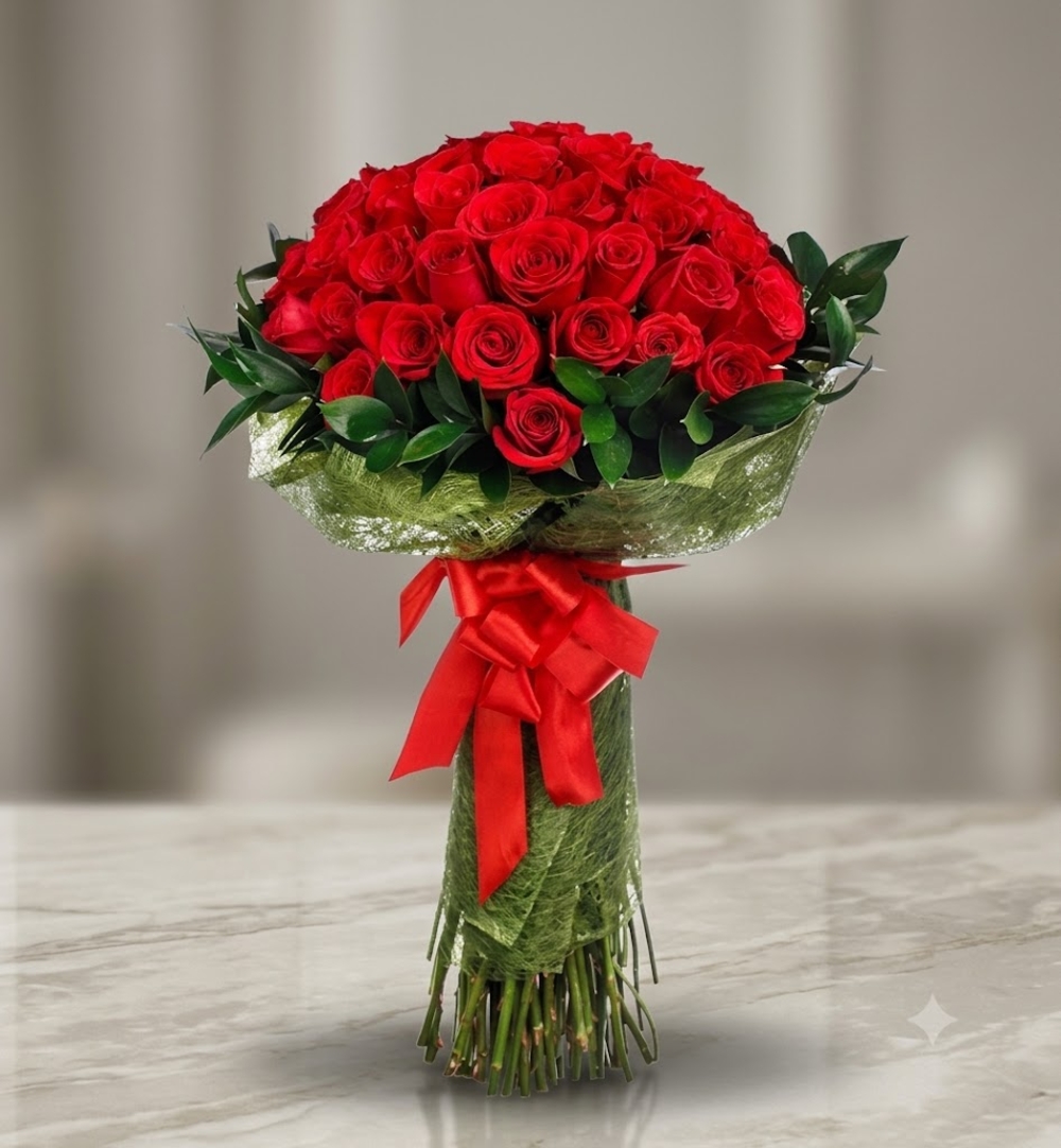 Luxury Red Roses Bouquet
