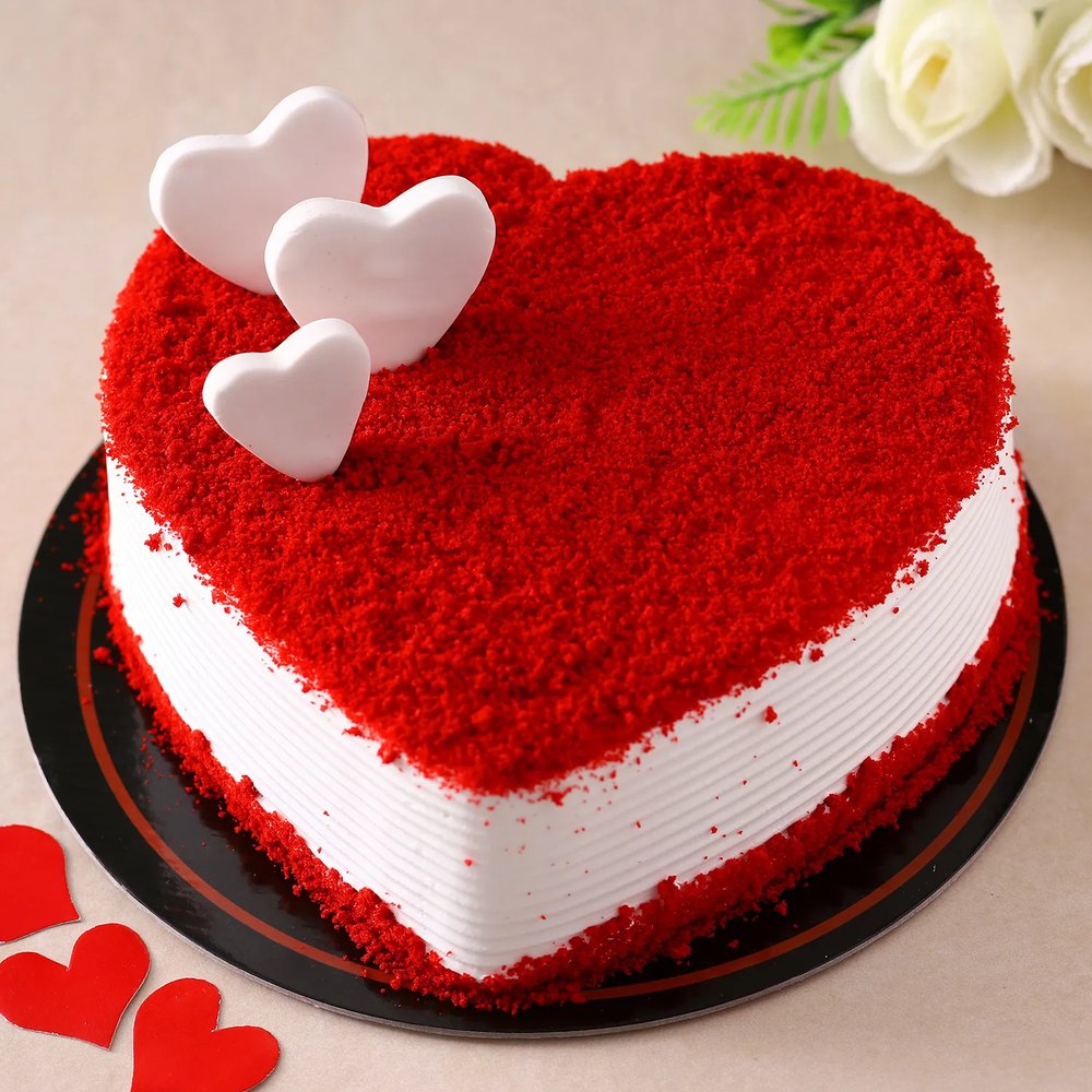  Valentines Day Heart Shape Cake