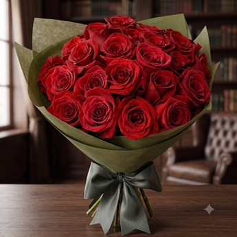 12 Red Roses Classic Bouquet