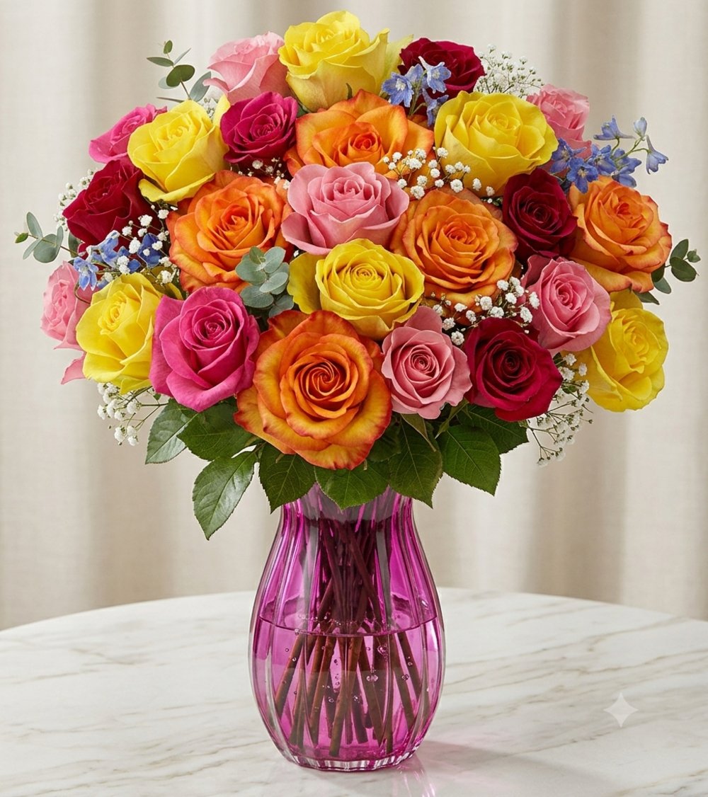 Two Dozen Multicolored
