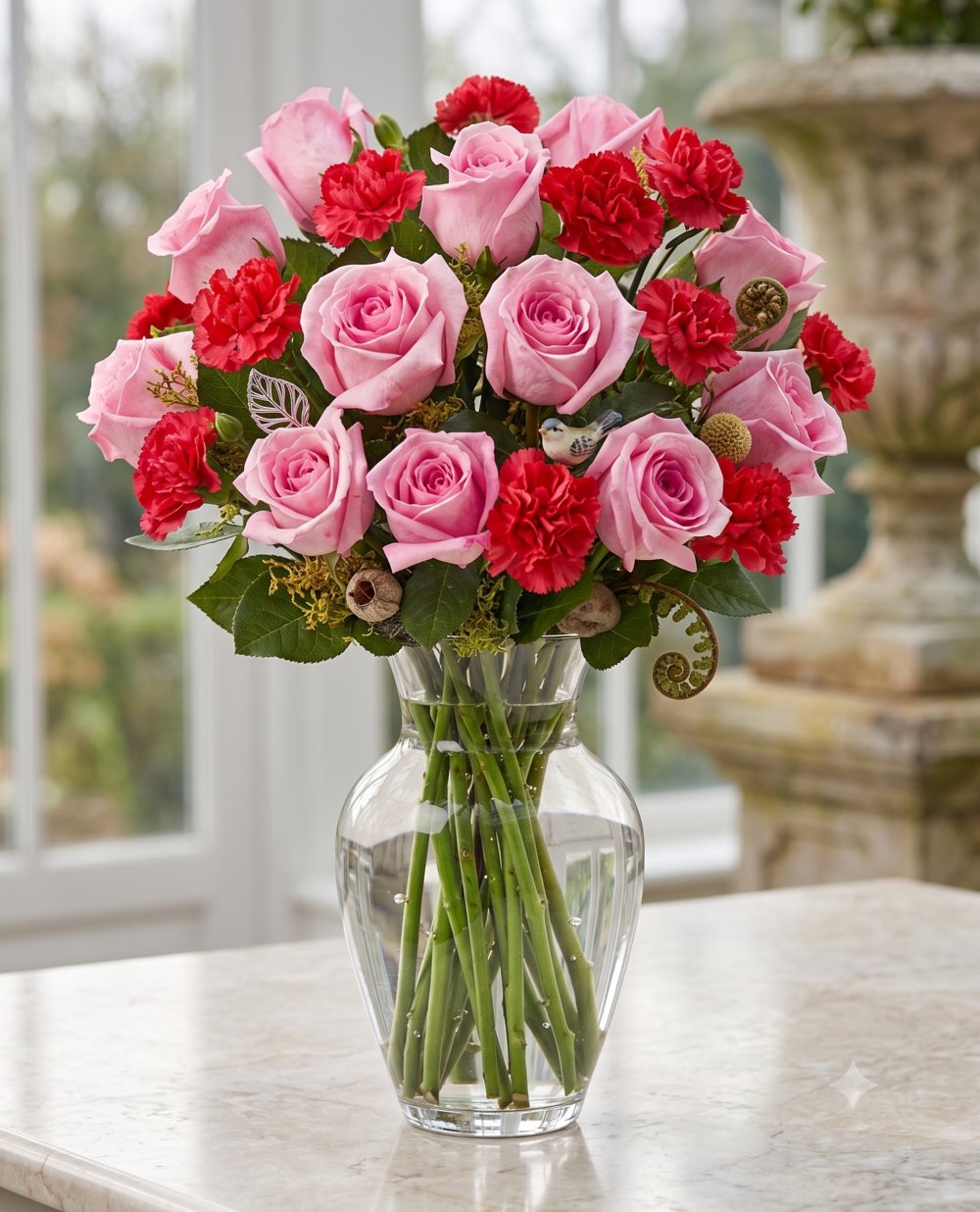 Nature in Glass Vase
