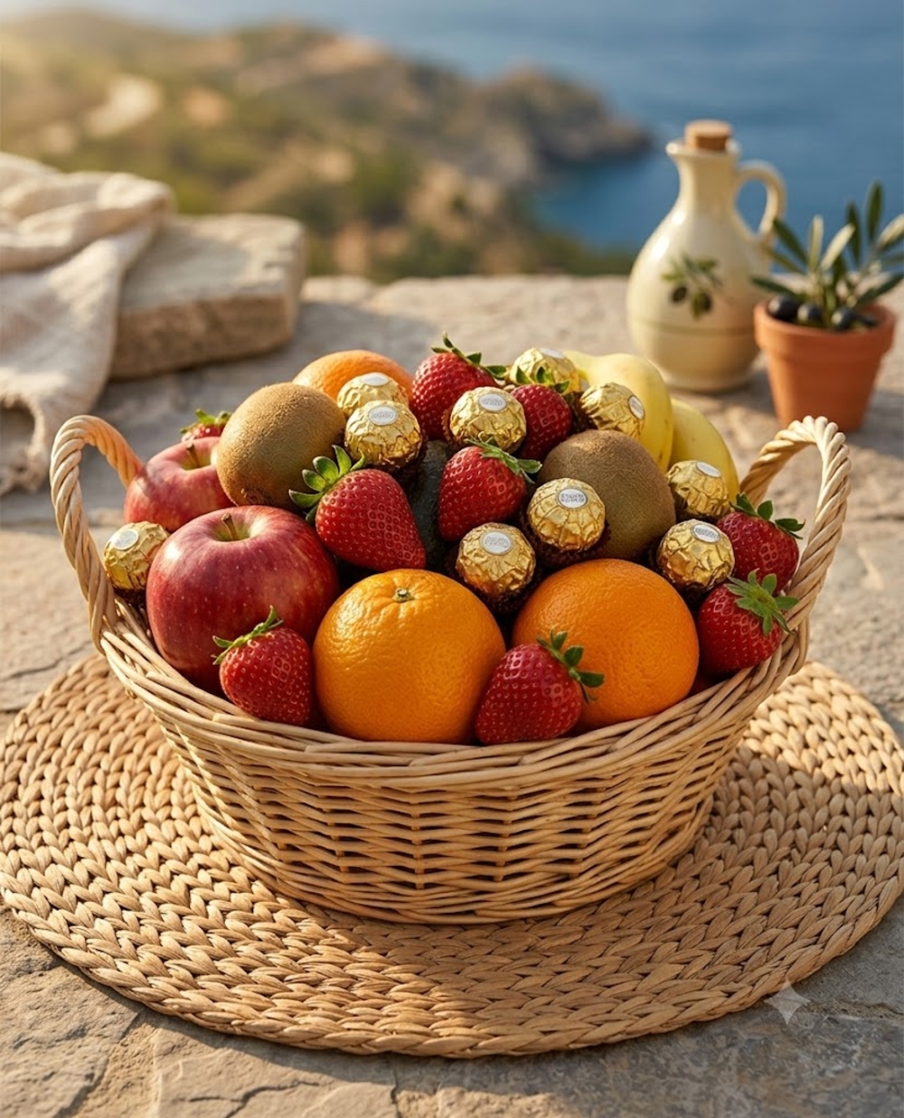fruit & Ferrero basket