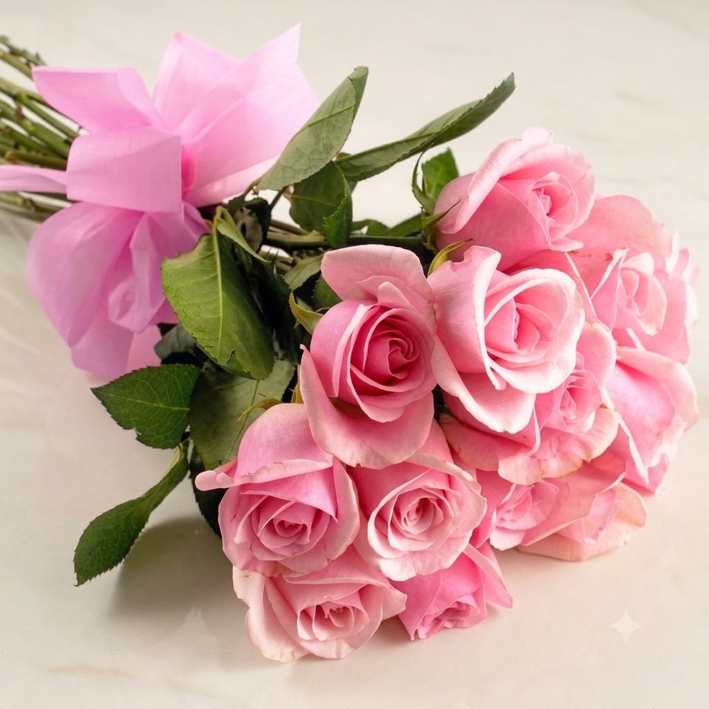 Light Pink Roses Bouquet 