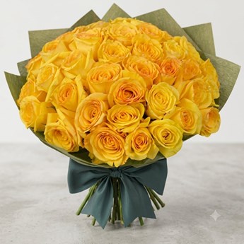 Yellow Roses Hand-Tied Bouquet