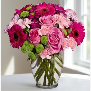 Mixed Pink and Purple Flowers