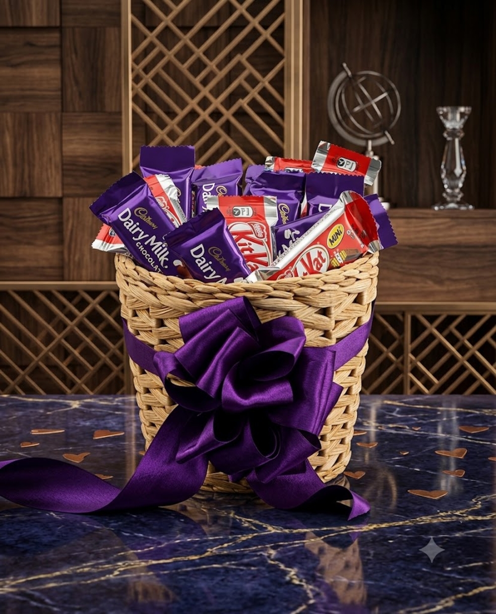 chocolate basket