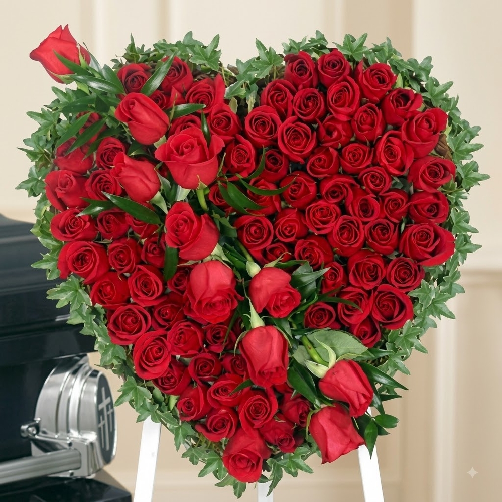 Red Rose Heart Bouquet