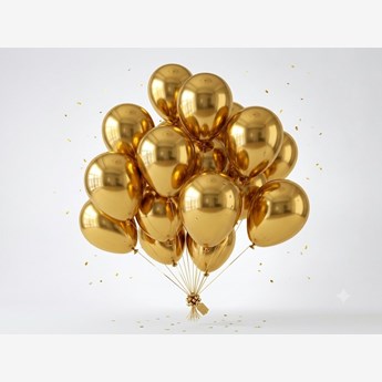 Golden Yellow Metallic Balloons