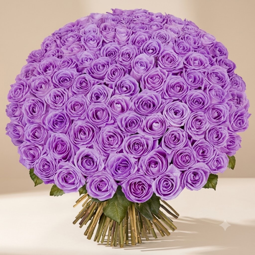 Purple Roses Bouquet
