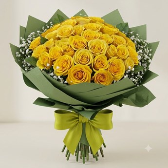 30 Yellow Roses Bouquet