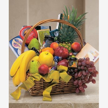 Fresh Fruit and Gourmet Gift Basket