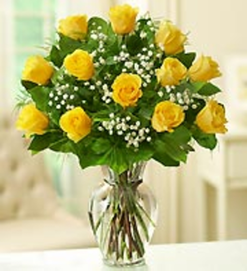 Premium Long Stemmed Yellow roses