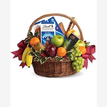 Adorable Fruit & Chocolate Basket