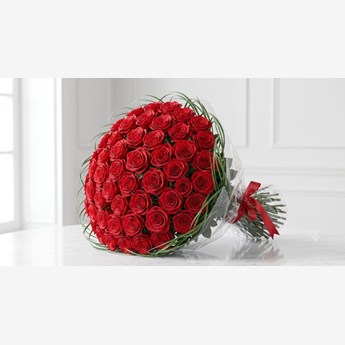 50 Red Roses Bouquet 